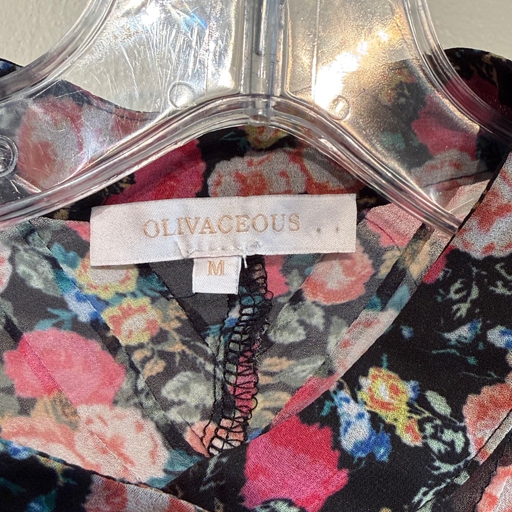 Olivaceous Floral Blouse - Picture 2 of 5